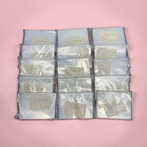 Polyethylene Clear Flat Open Bags Gauge .0015 Lot Of 15 Packs 100 Piece Each 3X4